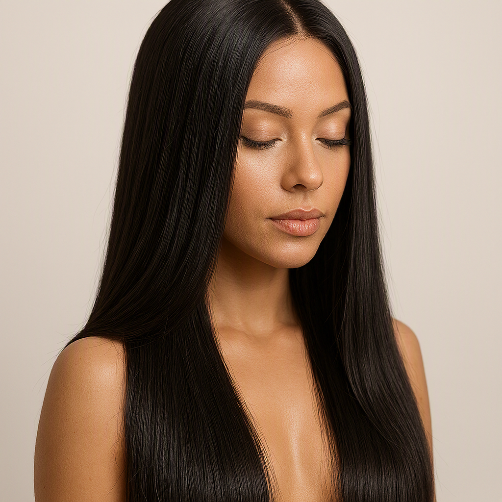 Straight glueless human blend